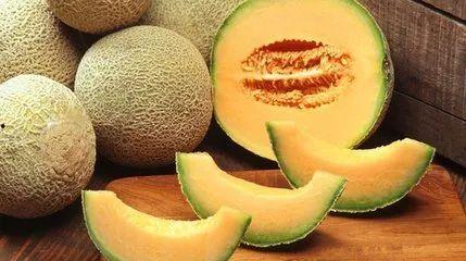 小朋友吃哈密瓜艺术照片,哈密瓜下的快乐时光